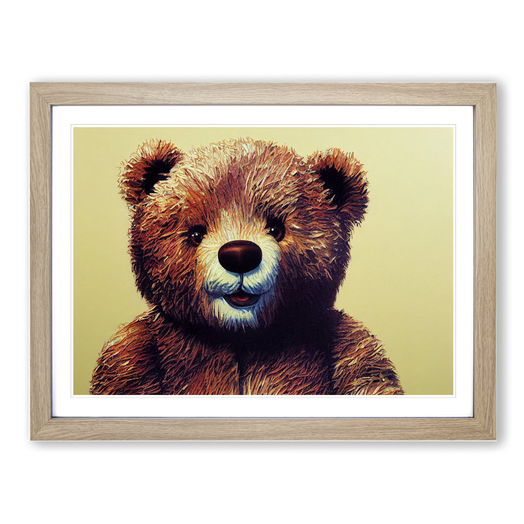 Adorable Teddy Bear Single Picture Frame Print